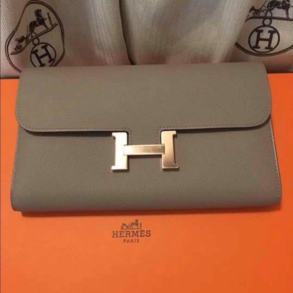 Hermès Long Wallet Constance New H Rose Gold